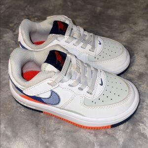 Nike Force 1 Low Easyon LV8 2 PS Light Silver Navy Kids Preschool